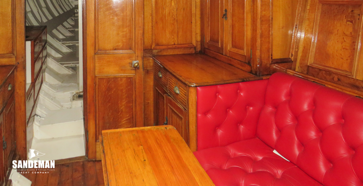 Saloon view forward to starboard
