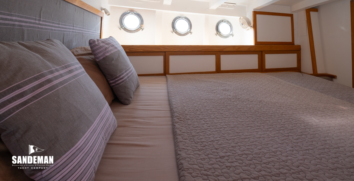 Owner cabin view to port