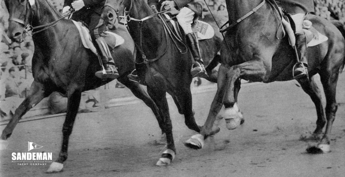 Wild Venture & Major Laurence Rook, MC (right), British Olympic gold medal winning 3-Day Trials team Stockholm 1956