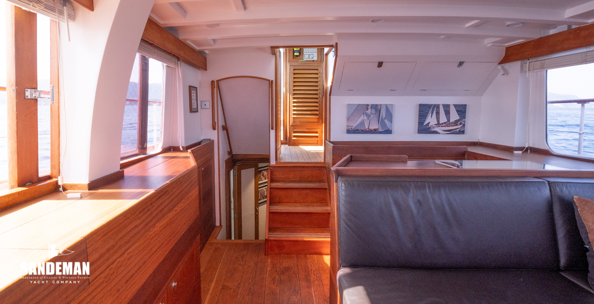 Deck saloon view aft