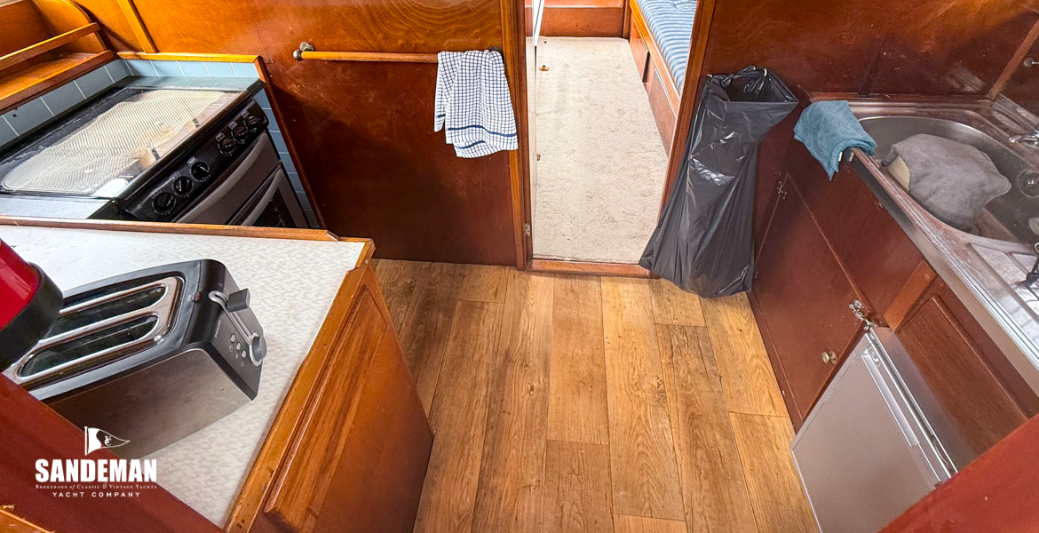 Galley view aft