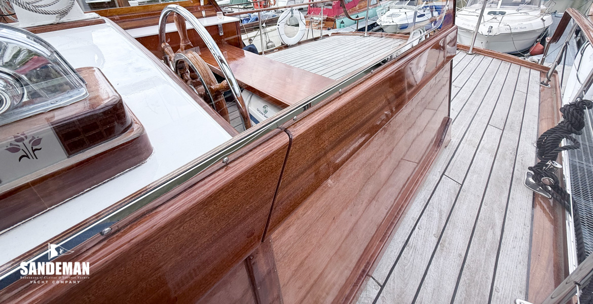 Upper helm view aft
