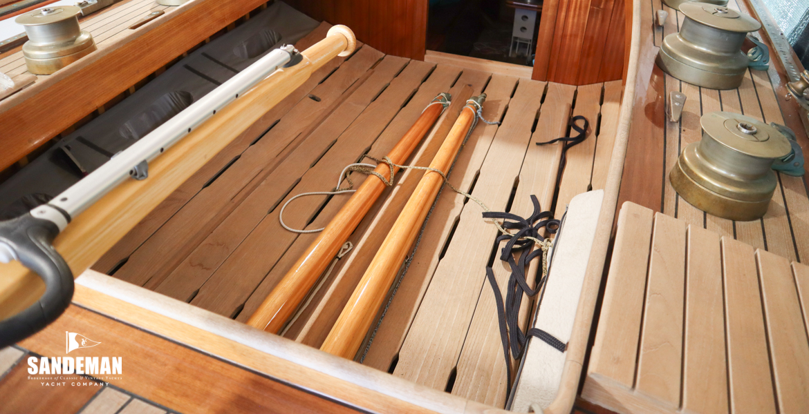 Cockpit view forward to companionway