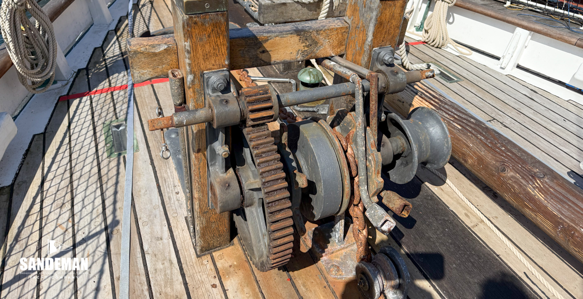 View forward over windlass