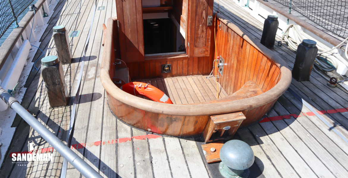 From aft deck view forward