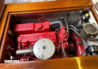 Engine box under saloon table