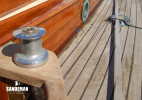 Starboard side deck view forward
