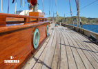 Starboard side deck view forward