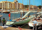 At Hyères (black hull) late 1960s with 12-Metres KURREWA V (LATER LÉVRIER DES MERS; NOW IKRA) and SOVEREIGN