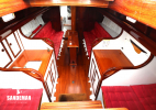 Accommodation overview forward from companionway