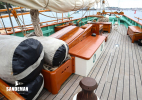 View aft over companionway house