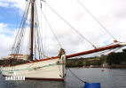 Starboard bow moored