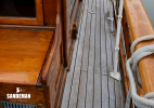 Starboard side deck view forward