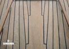 Foredeck view aft