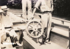 Charles (left) & Paul Allen at the hem, 1947