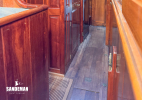 Passage forward to port of centerboard case