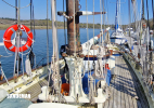 Foredeck view aft