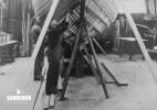 David Blake (left) and Harold Kimber at work [Courtesy Neil & Colleen Blake]