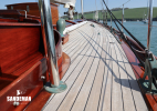 Starboard side deck view forward