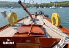 Aft deck view from cockpit