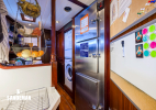 Galley view forward to utilities and crew mess