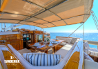 Deck dining view to starboard forward