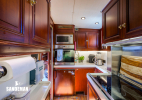 Galley view aft; door to dining area