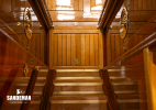 Companionway stair down to forward accommodation