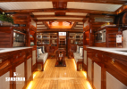 Galley & saloon view aft