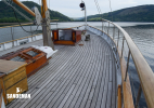 Foredeck view forward to starboard
