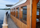 Starboard side deck view aft