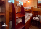 'No 3' twin bunks cabin to port