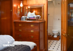 'No. 1' double en-suite cabin view forward to wc compartment