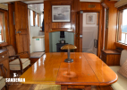 Deck saloon view forward