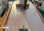 Foredeck view aft