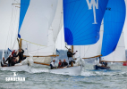 West Solent 'fleet racing' - ARROW left