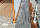 Starboard side deck view forward