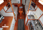 Accommodation overview from companionway