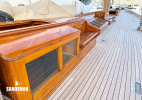 Starboard side deck view forward