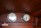 Ship's clock and barometer