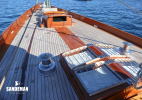 View forward from mast