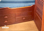 Guest cabin to port opposite galley