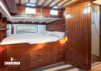Owner en-suite double cabin view to port and exit