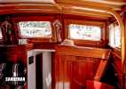 Saloon forward view to fwd accommodation companionway