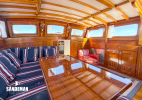 Saloon view forward to starboard