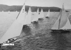 The 75 Sq M Class racing at Kragerø, Norway, 1916