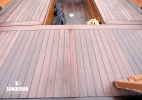 Cockpit view aft from companionway