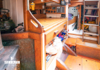 Aft to starboard