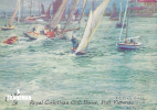 Contemporary yachts off the Royal Corinthian YC, Port Victoria, Kent