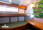 Aft guest cabin view outboard to port